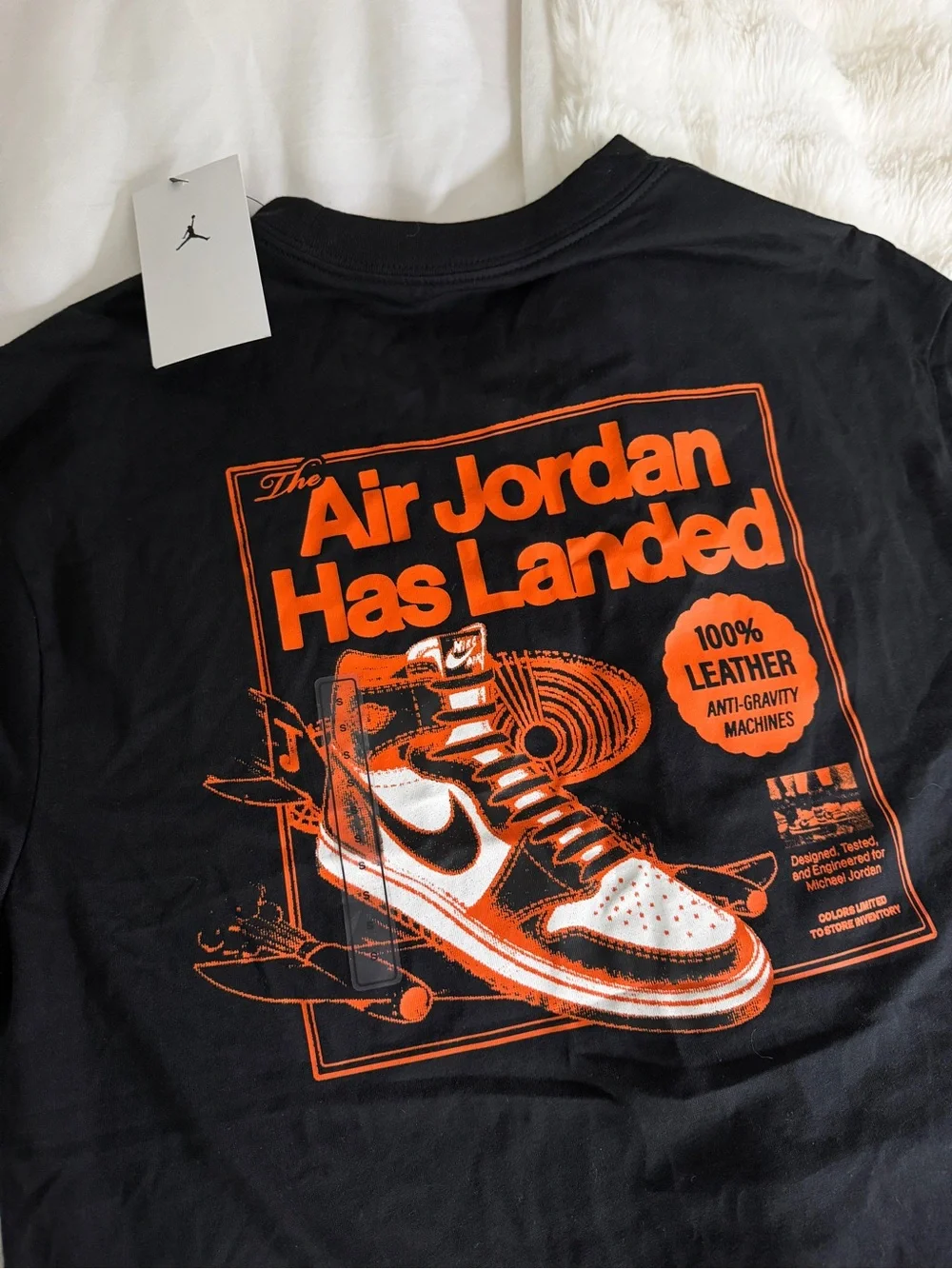 Jordan Air Jordan Has Landed Graphic Tee NWT Men’s S Black Orange